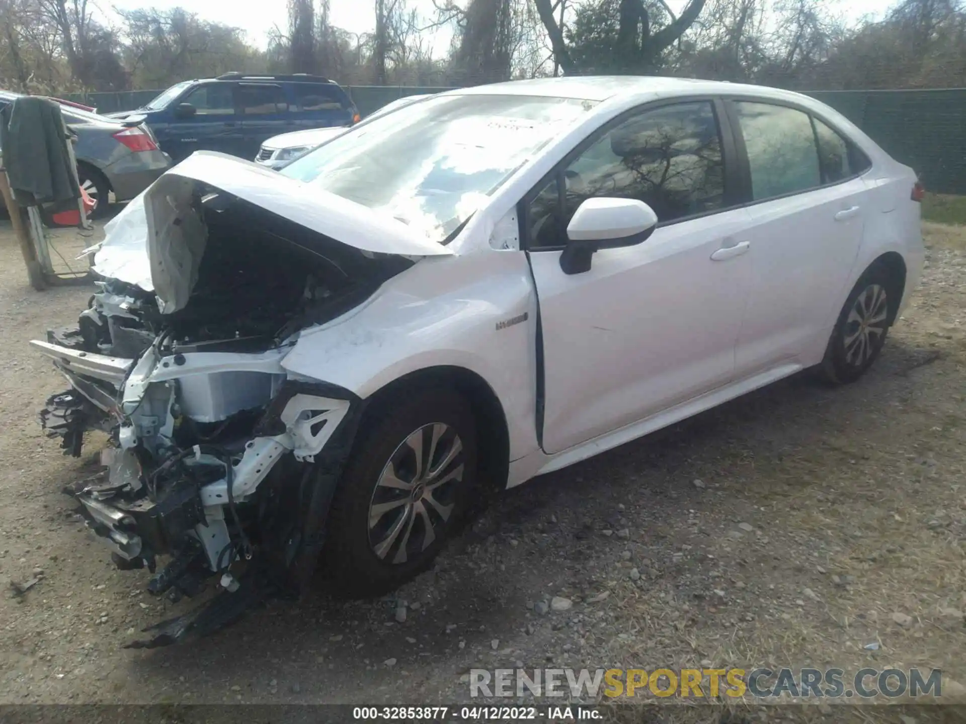 2 Photograph of a damaged car JTDEAMDE6MJ026005 TOYOTA COROLLA 2021