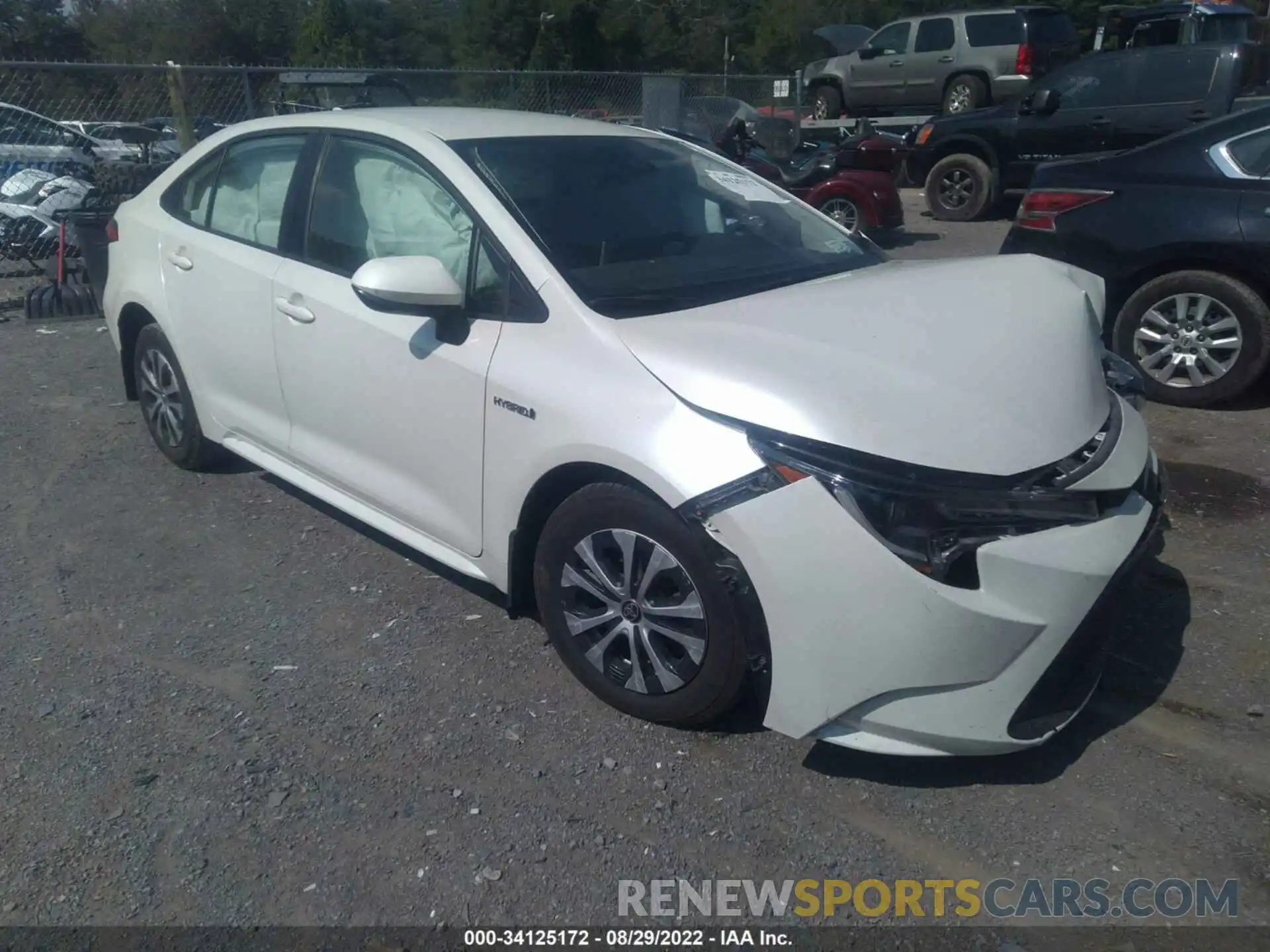 1 Photograph of a damaged car JTDEAMDE6MJ026117 TOYOTA COROLLA 2021