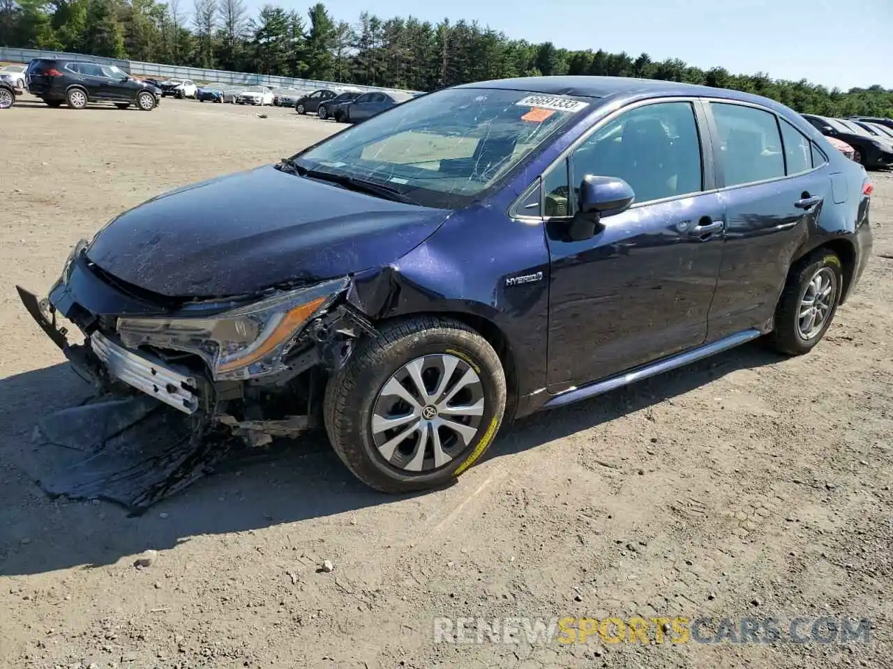 1 Photograph of a damaged car JTDEAMDE6MJ026389 TOYOTA COROLLA 2021