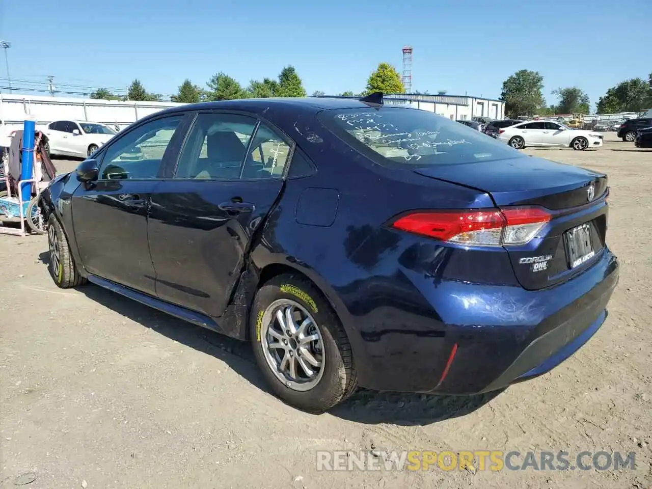 2 Photograph of a damaged car JTDEAMDE6MJ026389 TOYOTA COROLLA 2021