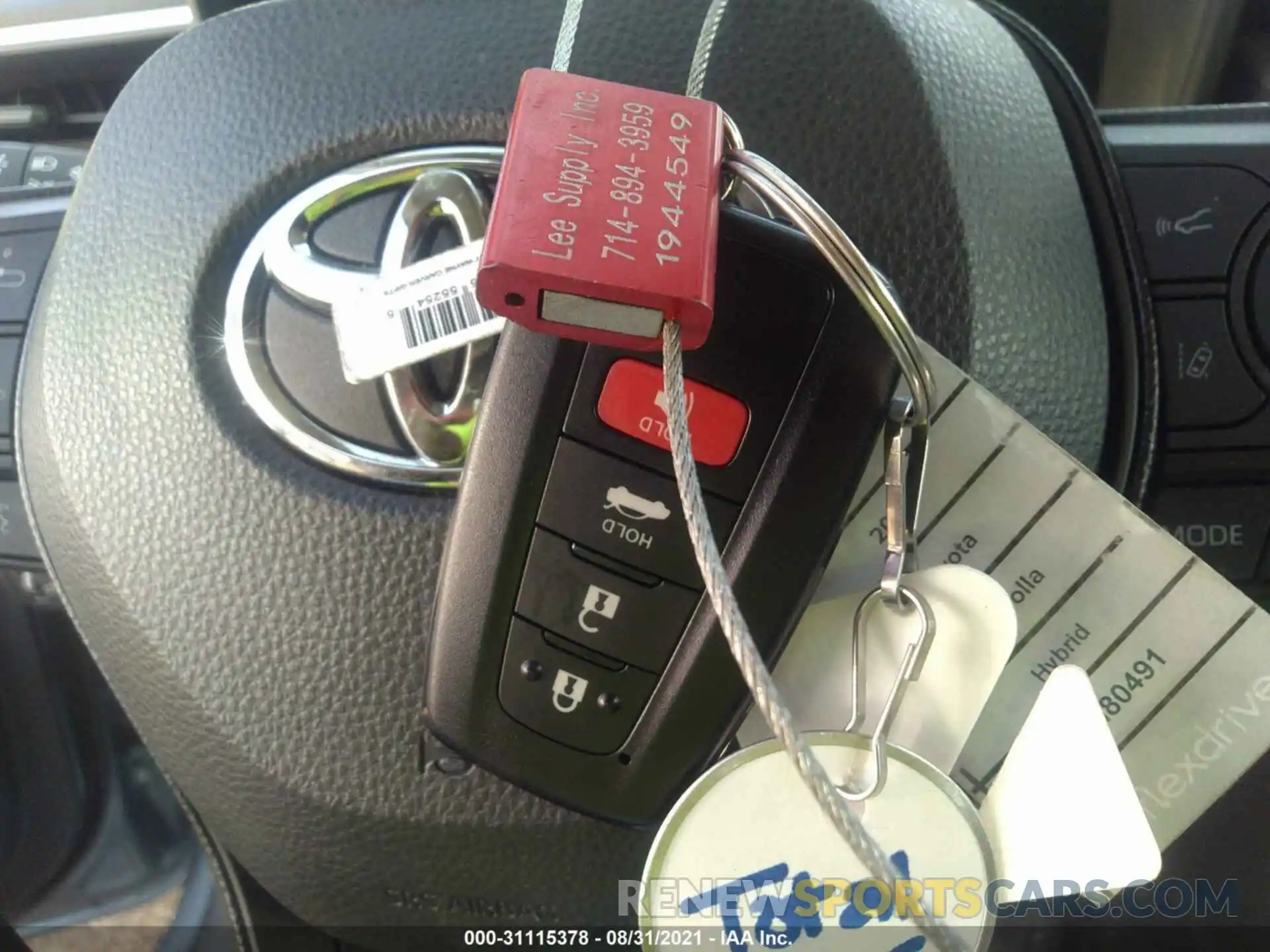 11 Photograph of a damaged car JTDEAMDE6MJ027302 TOYOTA COROLLA 2021