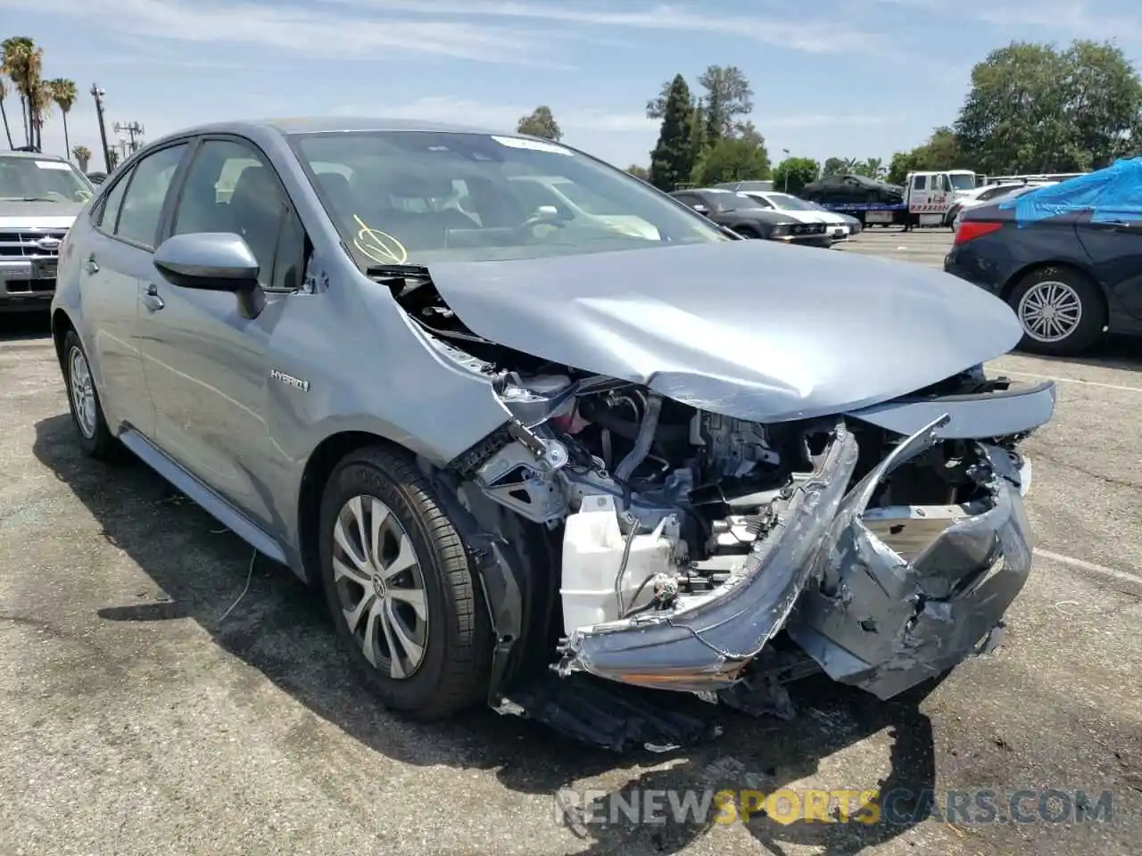 1 Photograph of a damaged car JTDEAMDE6MJ027848 TOYOTA COROLLA 2021