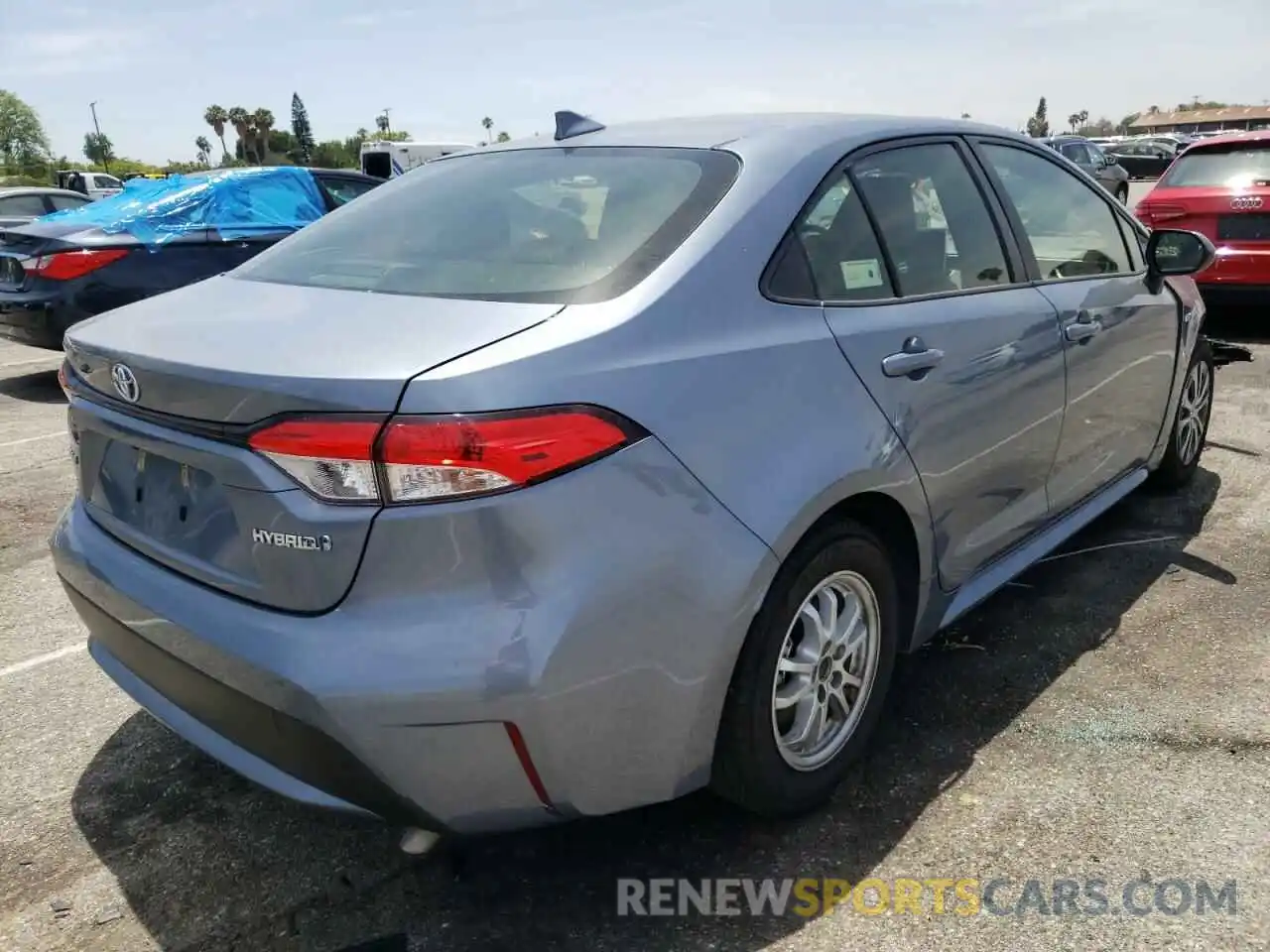 4 Photograph of a damaged car JTDEAMDE6MJ027848 TOYOTA COROLLA 2021