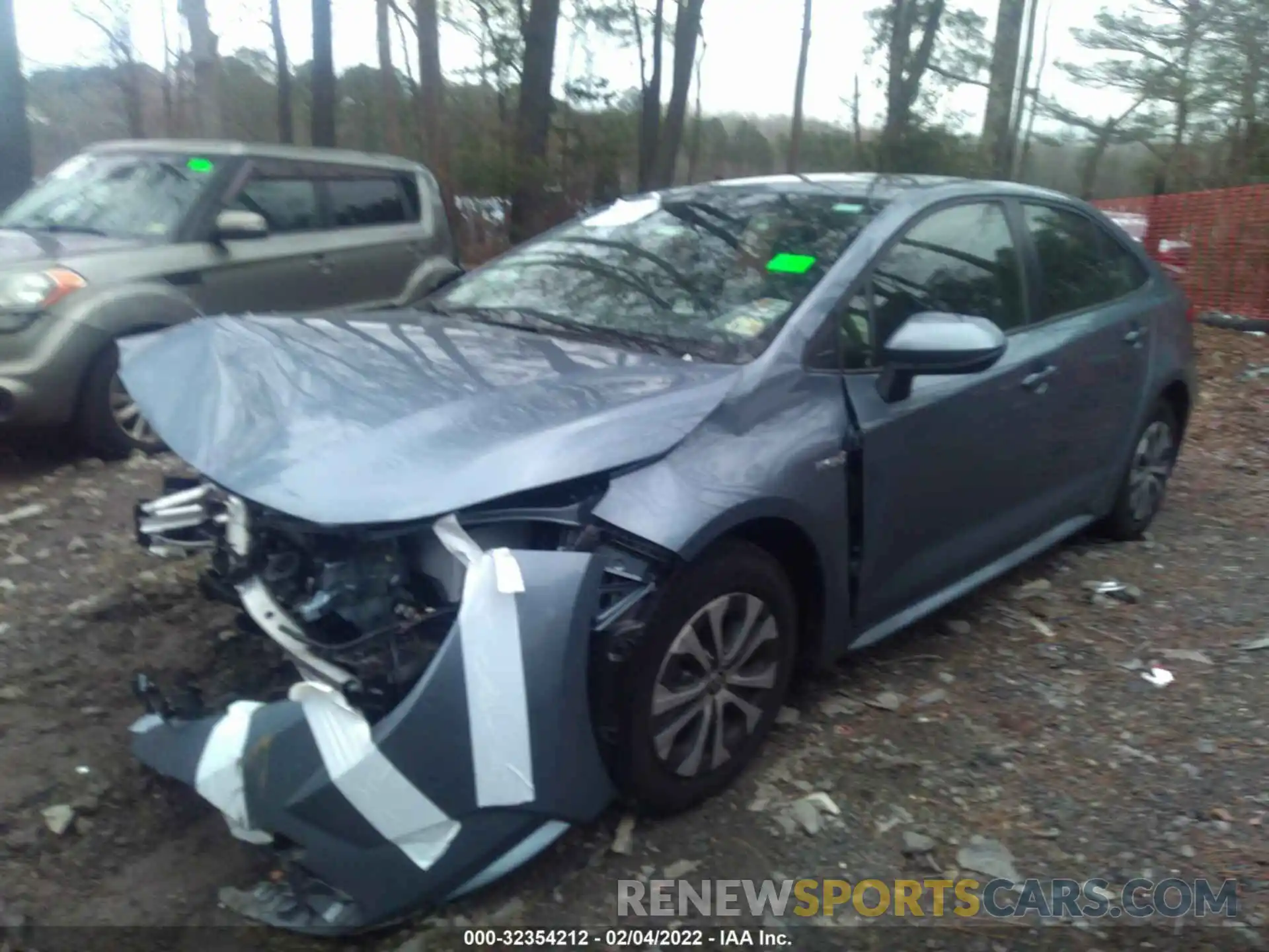 2 Photograph of a damaged car JTDEAMDE6MJ027915 TOYOTA COROLLA 2021