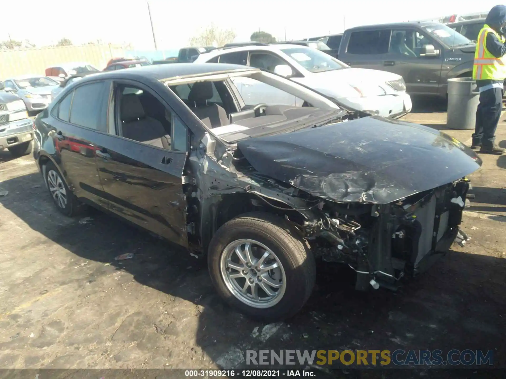 1 Photograph of a damaged car JTDEAMDE6MJ028904 TOYOTA COROLLA 2021