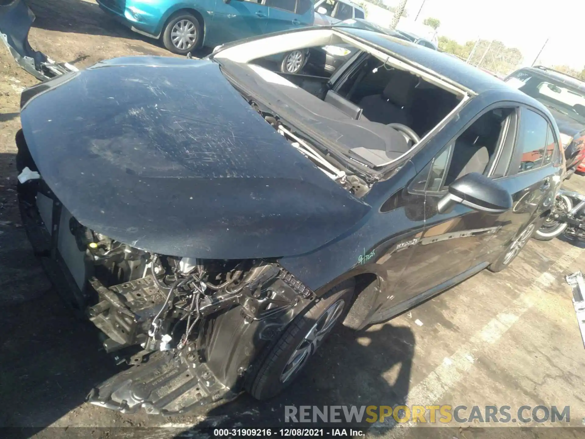 2 Photograph of a damaged car JTDEAMDE6MJ028904 TOYOTA COROLLA 2021