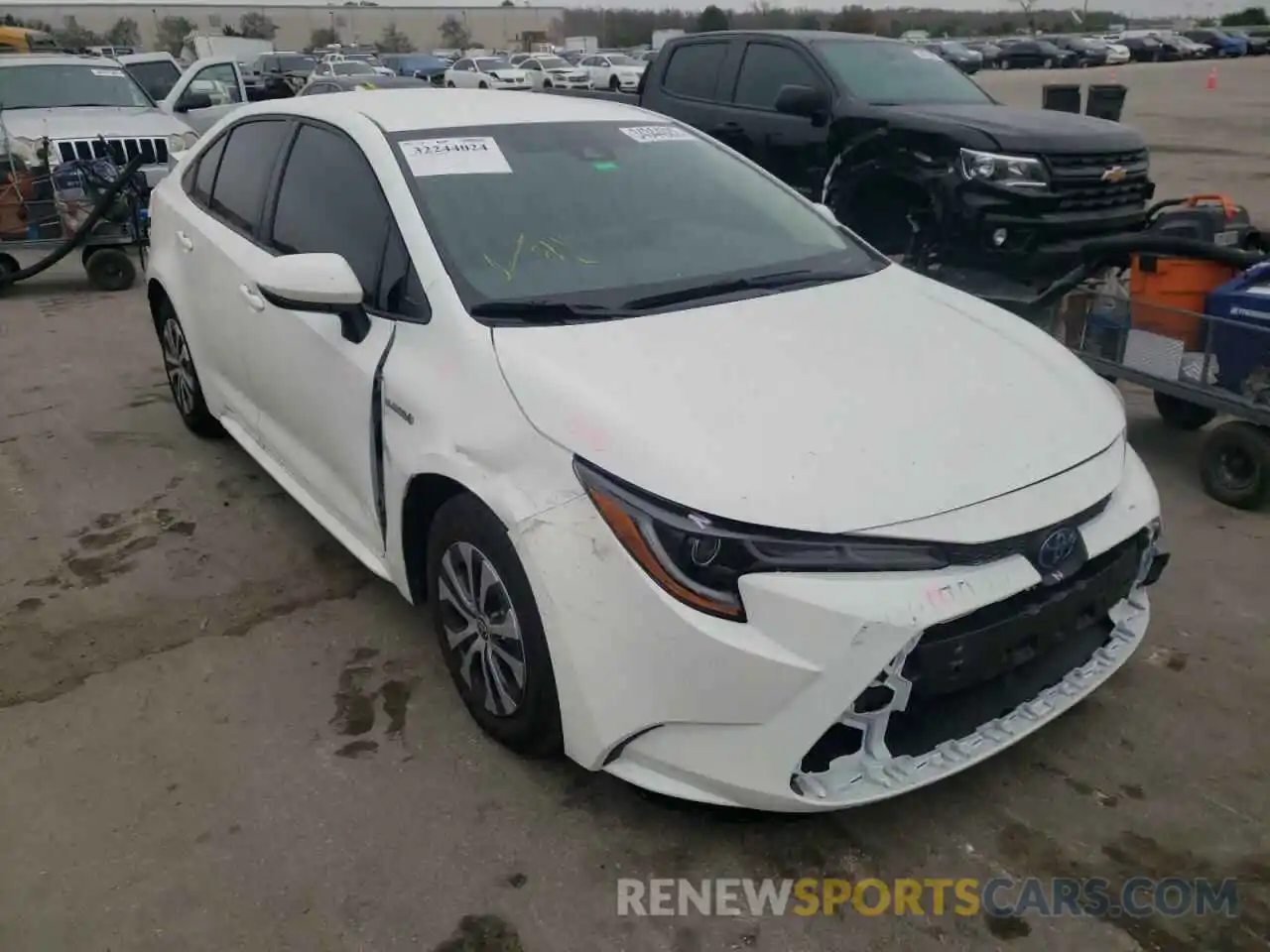 1 Photograph of a damaged car JTDEAMDE6MJ035139 TOYOTA COROLLA 2021