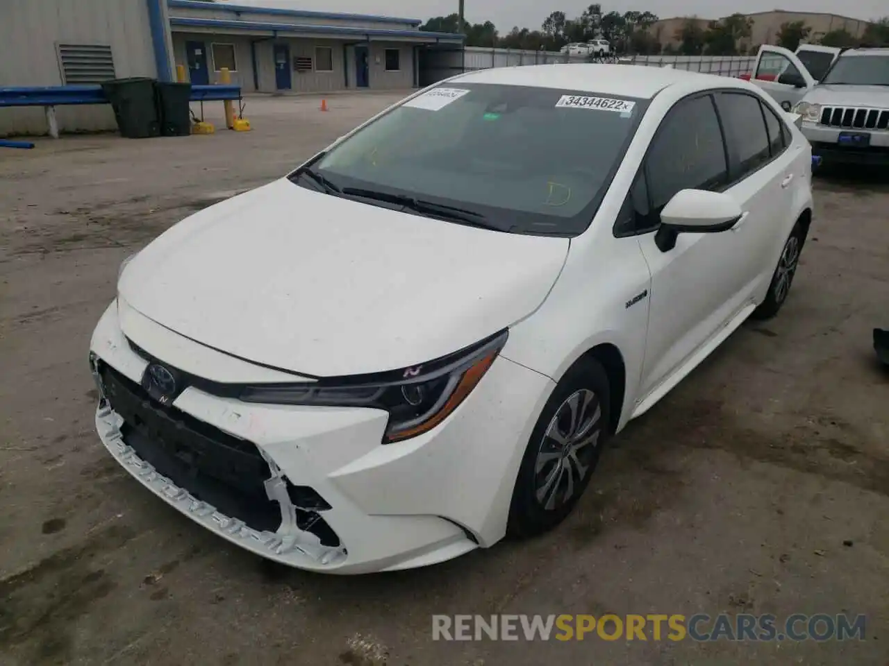 2 Photograph of a damaged car JTDEAMDE6MJ035139 TOYOTA COROLLA 2021