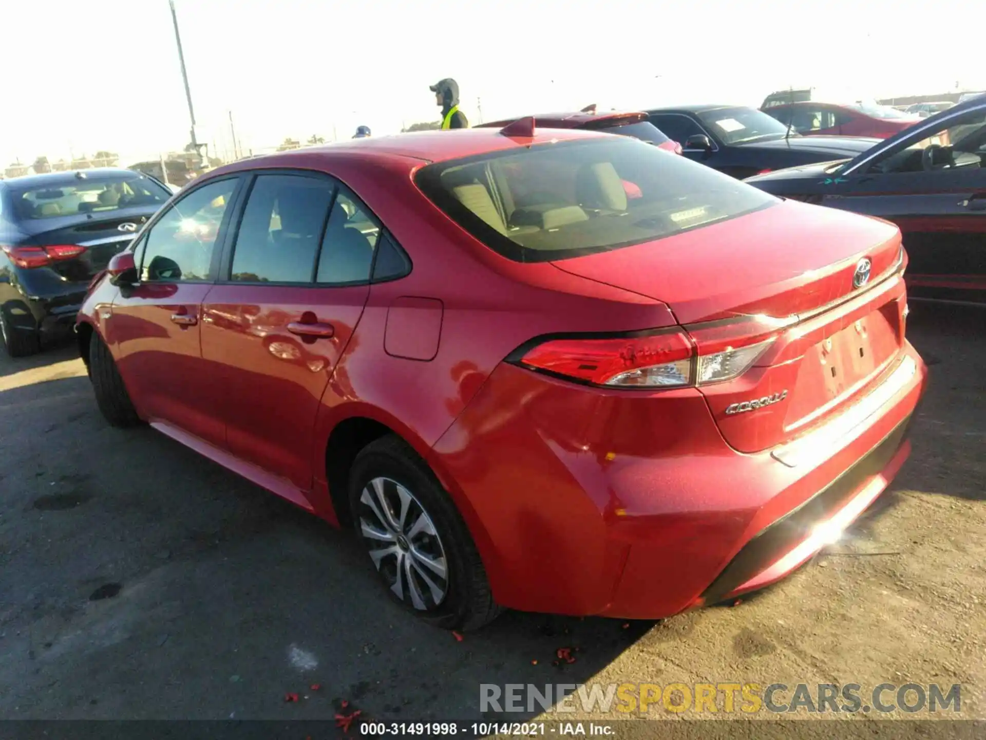 3 Photograph of a damaged car JTDEAMDE7MJ000576 TOYOTA COROLLA 2021