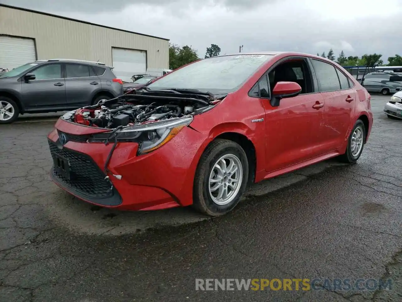 2 Photograph of a damaged car JTDEAMDE7MJ001016 TOYOTA COROLLA 2021