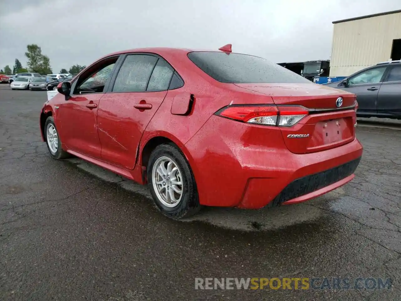 3 Photograph of a damaged car JTDEAMDE7MJ001016 TOYOTA COROLLA 2021