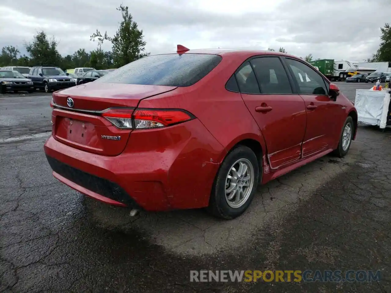 4 Photograph of a damaged car JTDEAMDE7MJ001016 TOYOTA COROLLA 2021