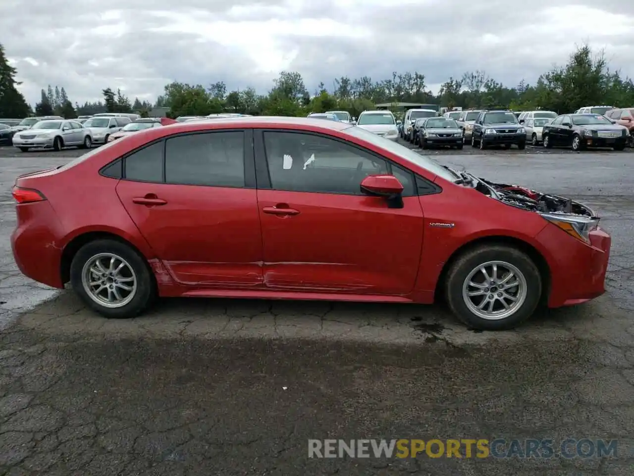 9 Photograph of a damaged car JTDEAMDE7MJ001016 TOYOTA COROLLA 2021