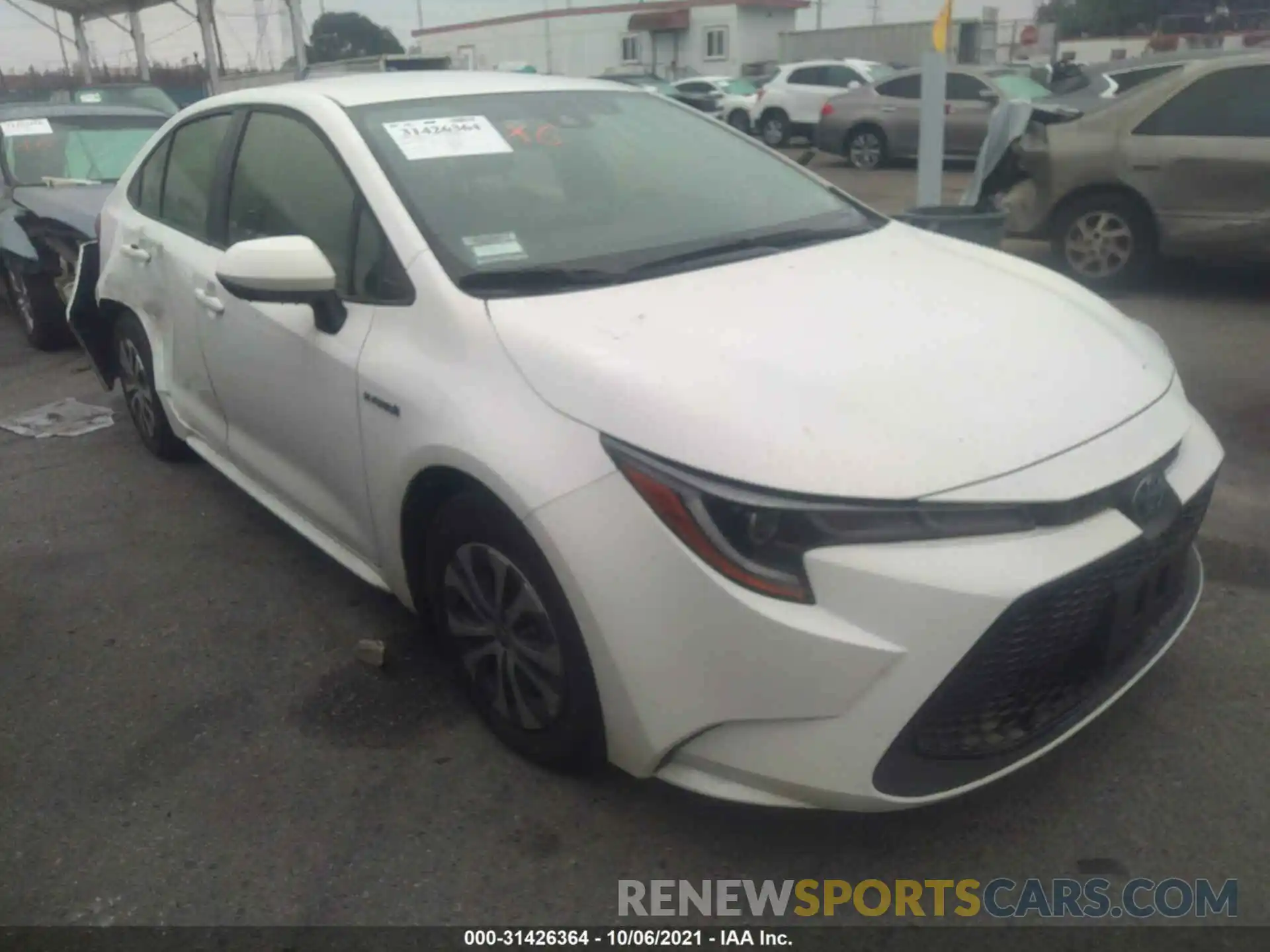 1 Photograph of a damaged car JTDEAMDE7MJ001811 TOYOTA COROLLA 2021