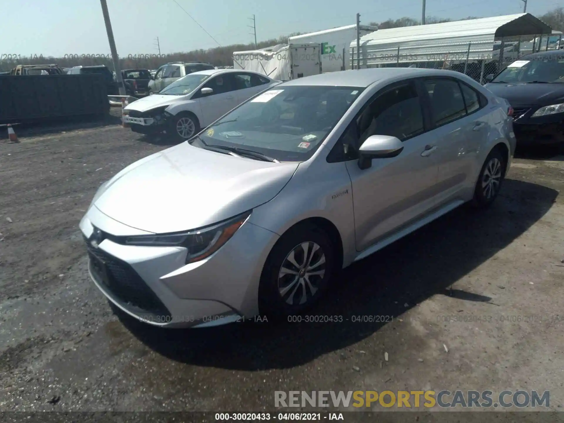 2 Photograph of a damaged car JTDEAMDE7MJ002909 TOYOTA COROLLA 2021