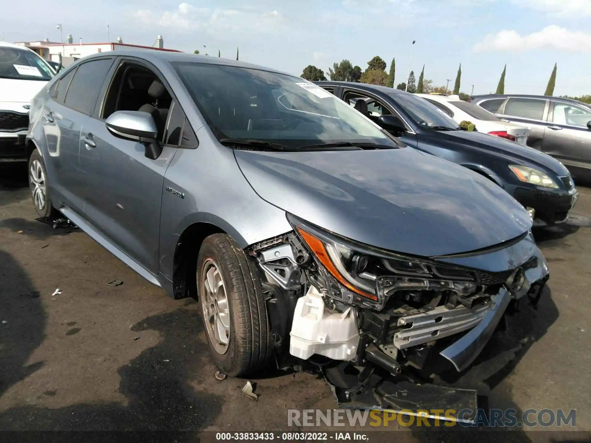 1 Photograph of a damaged car JTDEAMDE7MJ002988 TOYOTA COROLLA 2021