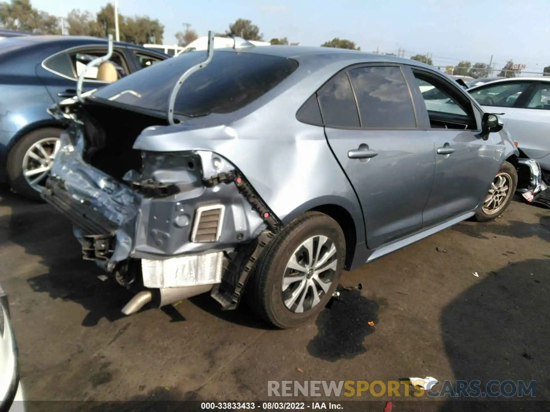 4 Photograph of a damaged car JTDEAMDE7MJ002988 TOYOTA COROLLA 2021