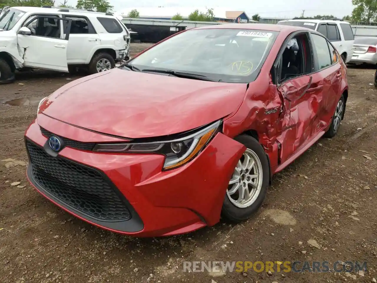 9 Photograph of a damaged car JTDEAMDE7MJ003252 TOYOTA COROLLA 2021