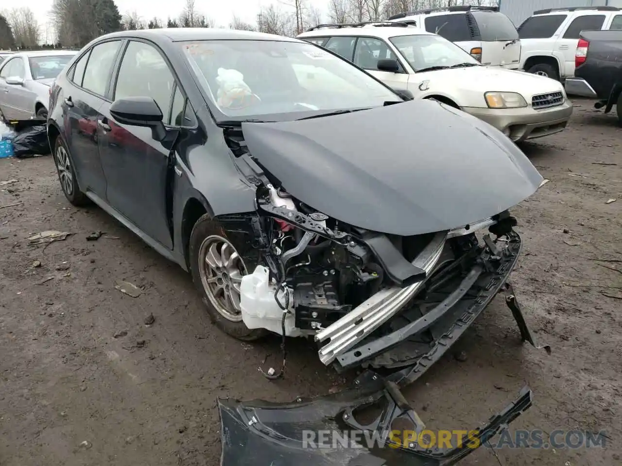 1 Photograph of a damaged car JTDEAMDE7MJ004031 TOYOTA COROLLA 2021