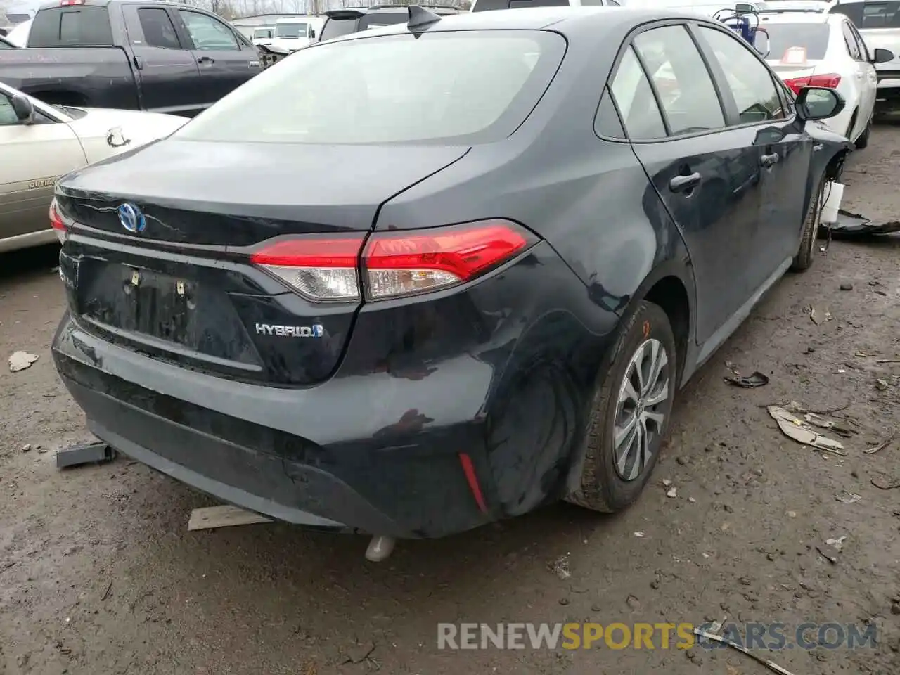 4 Photograph of a damaged car JTDEAMDE7MJ004031 TOYOTA COROLLA 2021