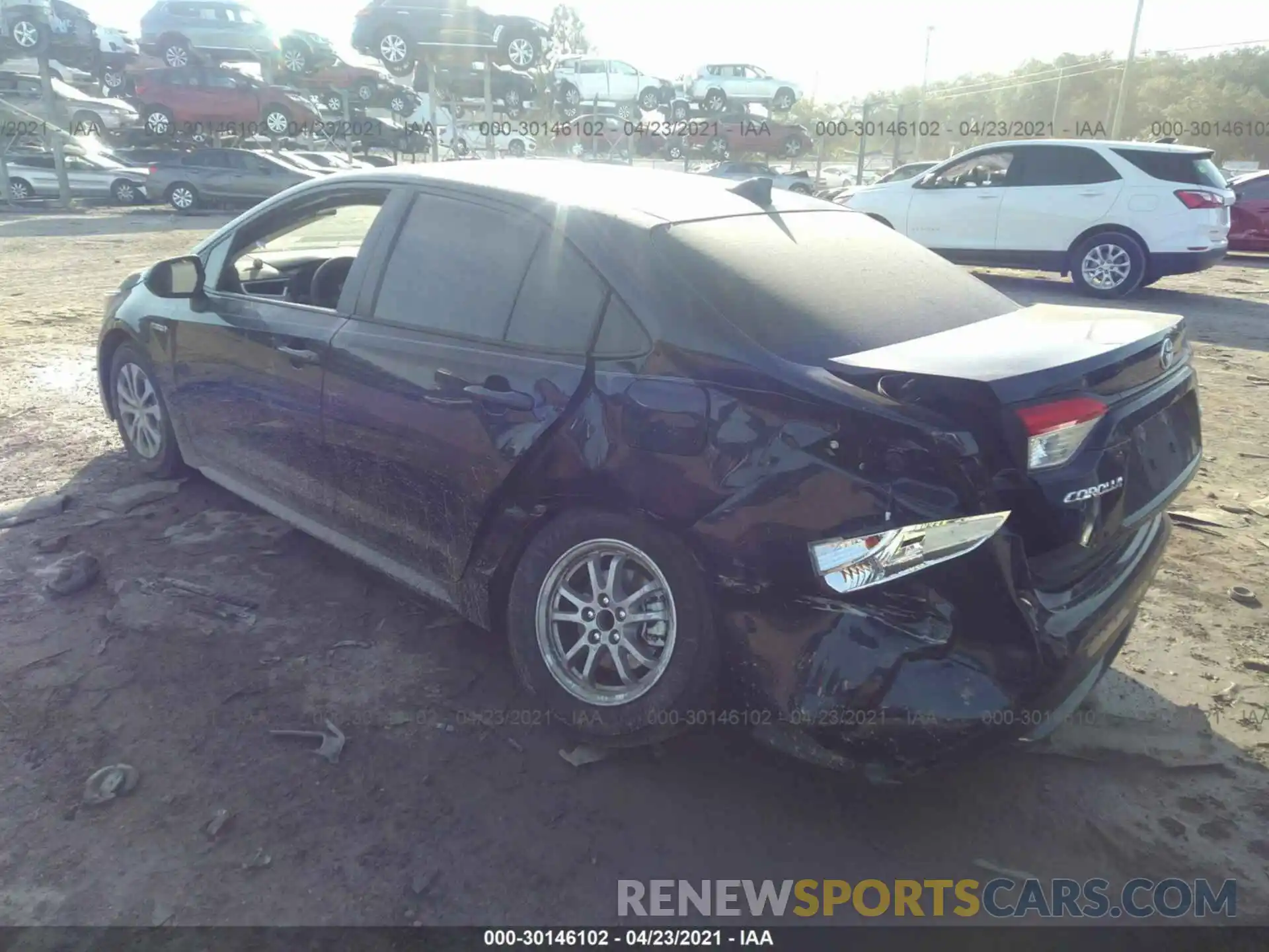 3 Photograph of a damaged car JTDEAMDE7MJ005793 TOYOTA COROLLA 2021