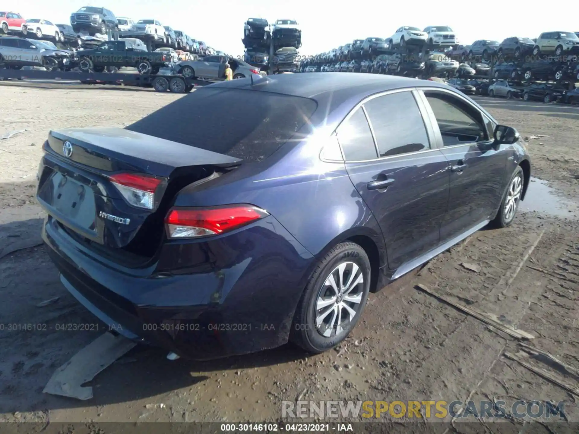 4 Photograph of a damaged car JTDEAMDE7MJ005793 TOYOTA COROLLA 2021