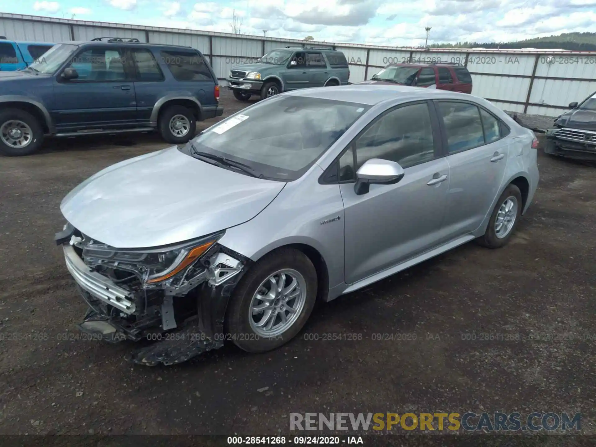 2 Photograph of a damaged car JTDEAMDE7MJ007138 TOYOTA COROLLA 2021