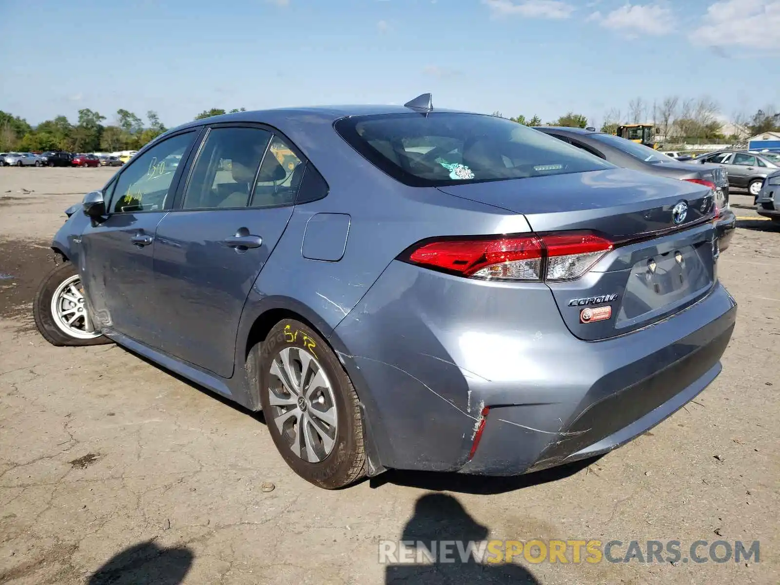 3 Photograph of a damaged car JTDEAMDE7MJ007396 TOYOTA COROLLA 2021