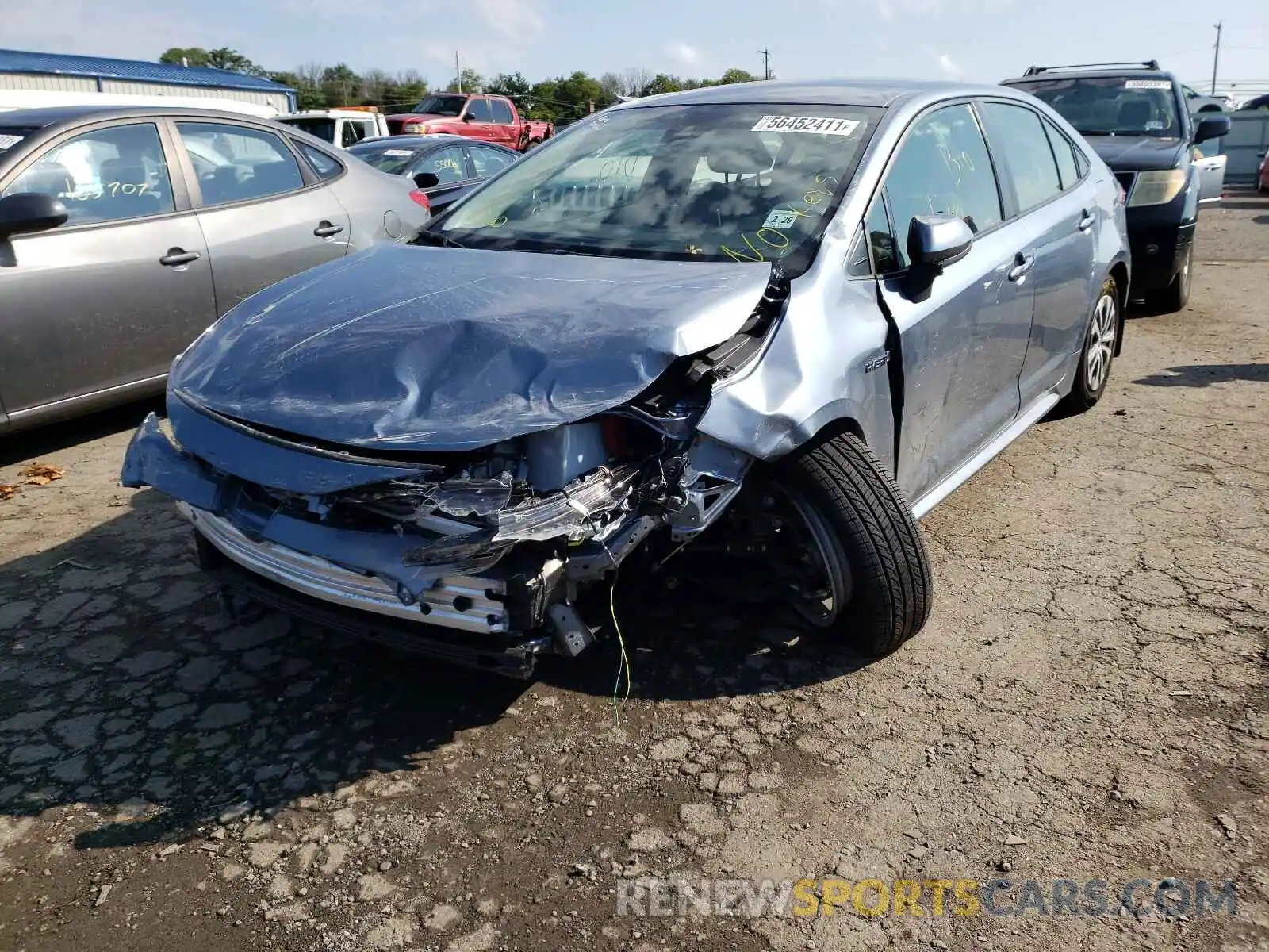 9 Photograph of a damaged car JTDEAMDE7MJ007396 TOYOTA COROLLA 2021