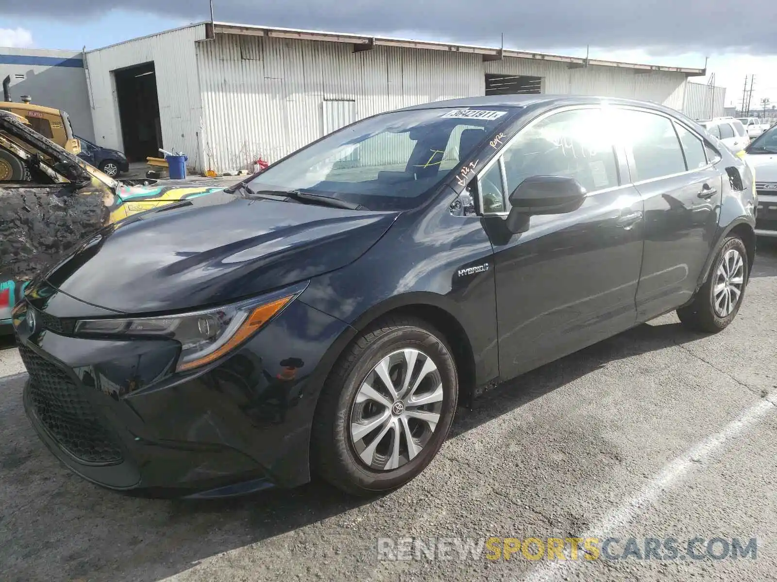 2 Photograph of a damaged car JTDEAMDE7MJ008595 TOYOTA COROLLA 2021