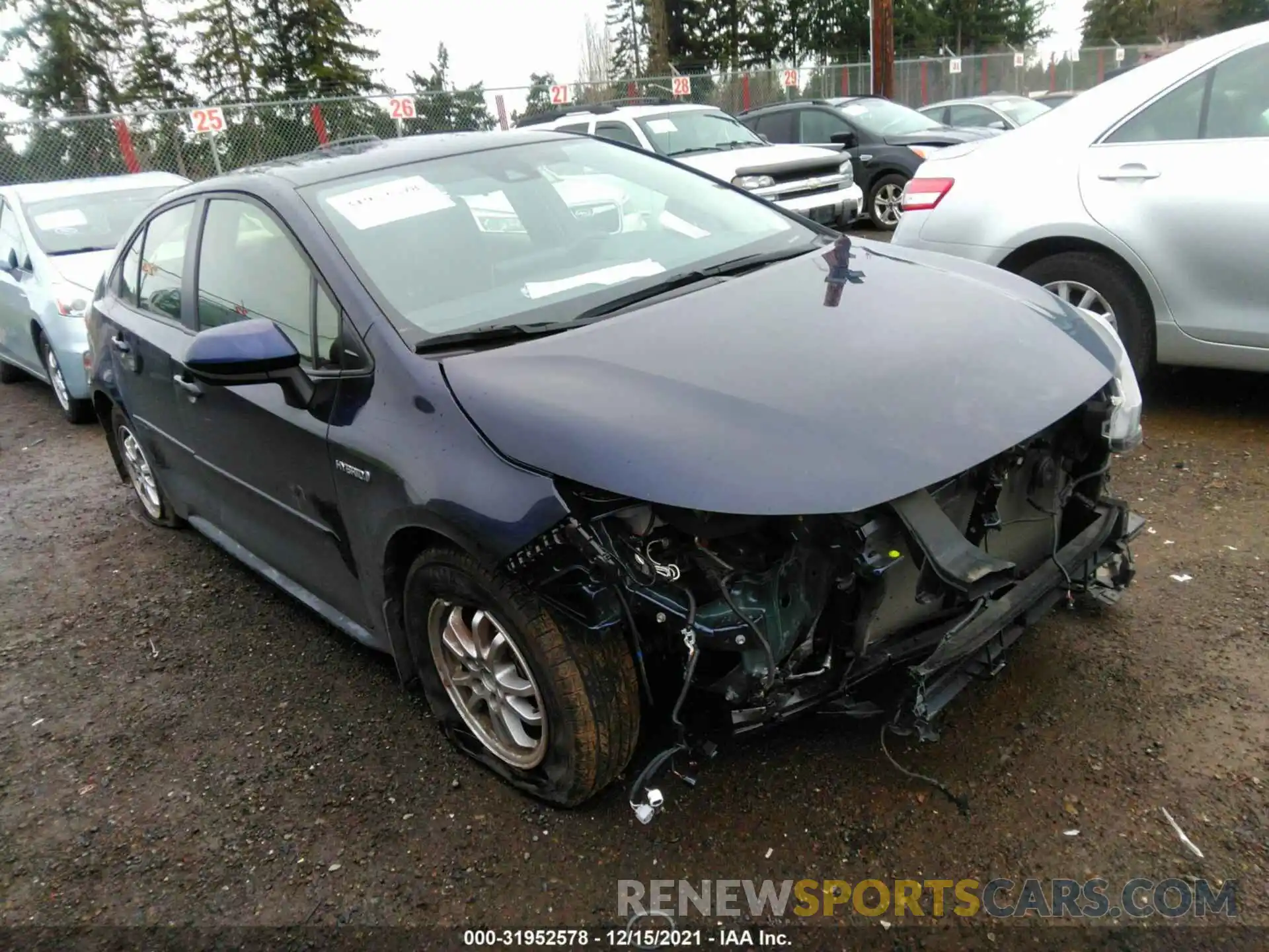 1 Photograph of a damaged car JTDEAMDE7MJ008838 TOYOTA COROLLA 2021