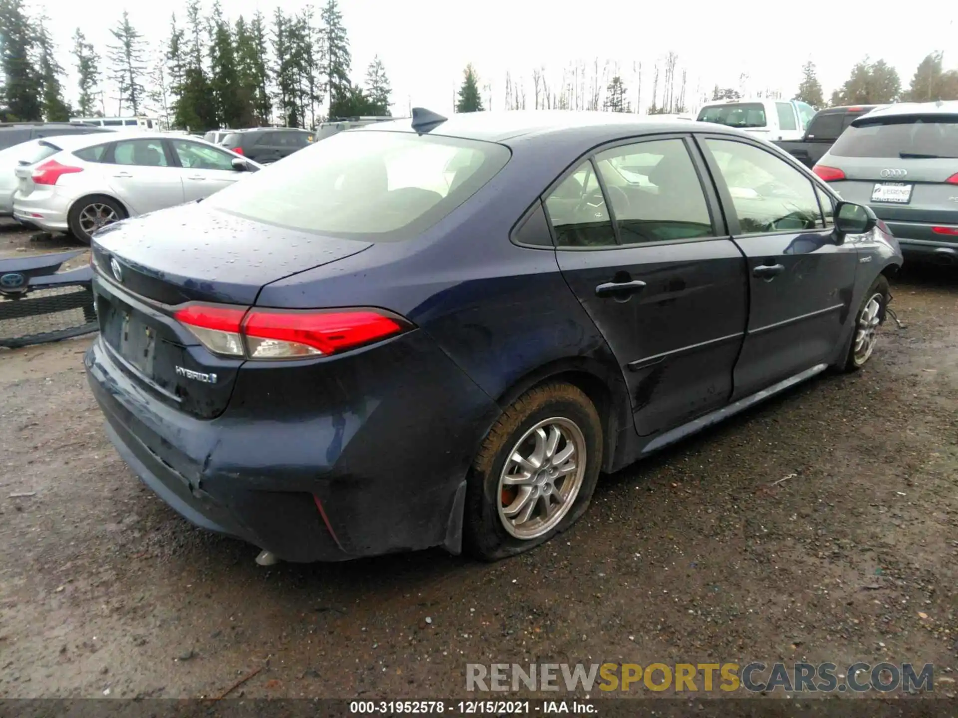 4 Photograph of a damaged car JTDEAMDE7MJ008838 TOYOTA COROLLA 2021