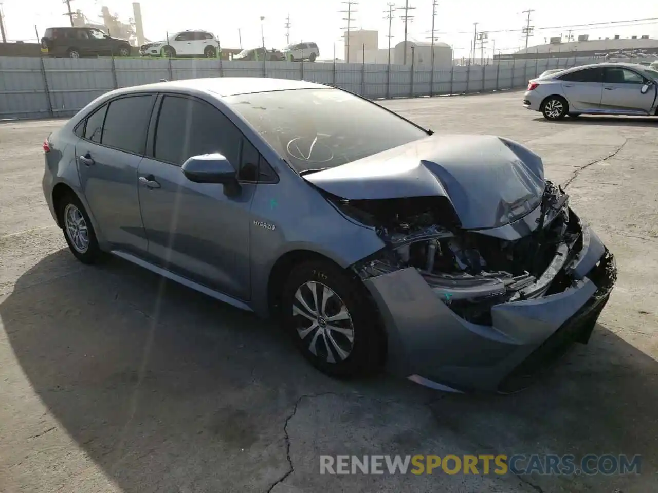 1 Photograph of a damaged car JTDEAMDE7MJ009388 TOYOTA COROLLA 2021