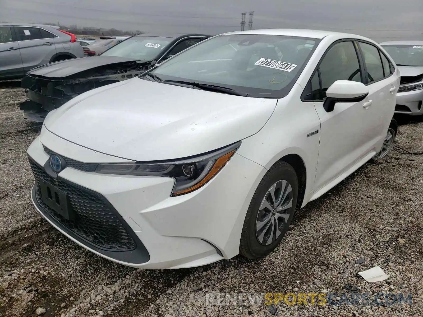 2 Photograph of a damaged car JTDEAMDE7MJ011920 TOYOTA COROLLA 2021