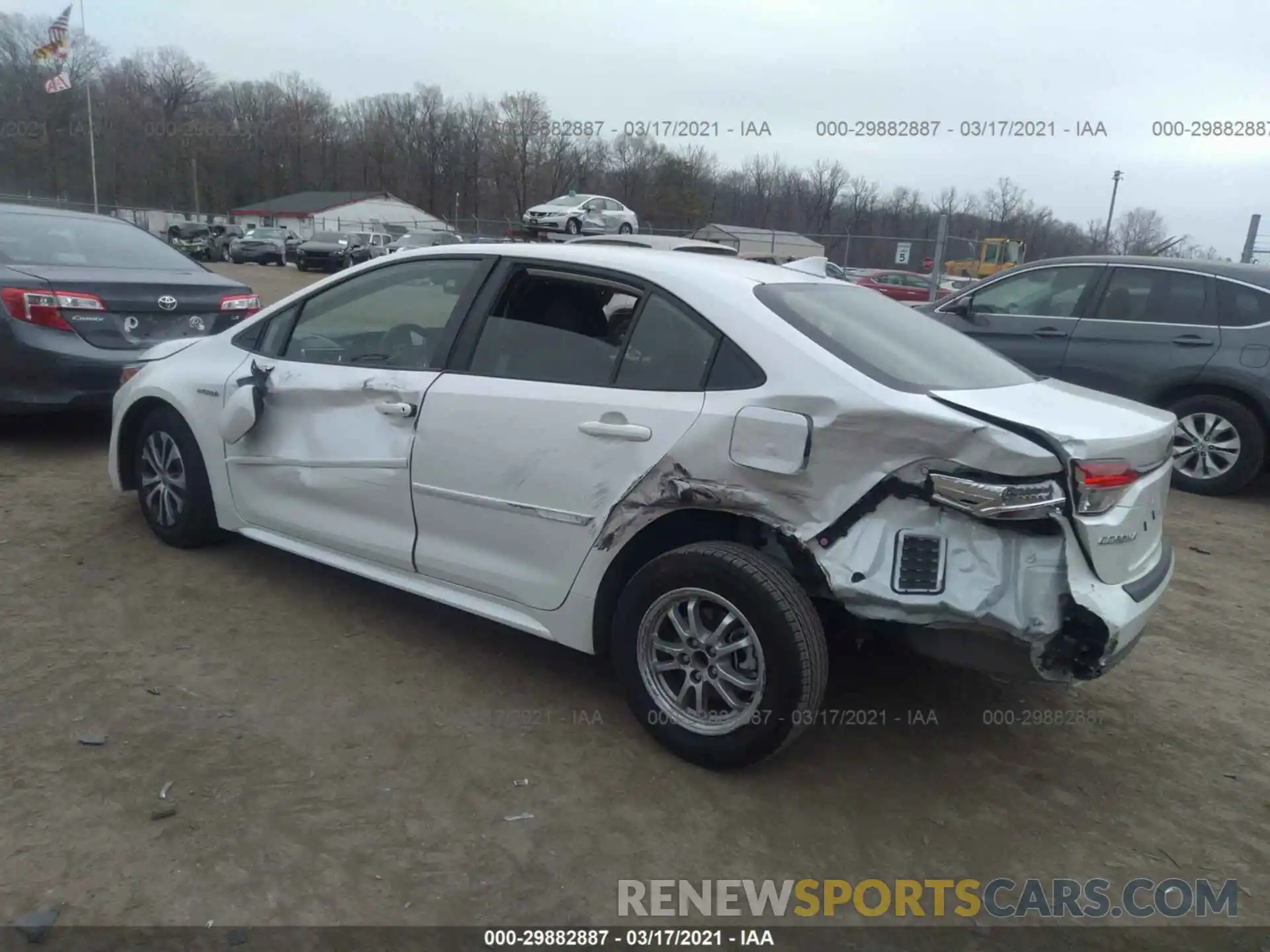 3 Photograph of a damaged car JTDEAMDE7MJ012078 TOYOTA COROLLA 2021