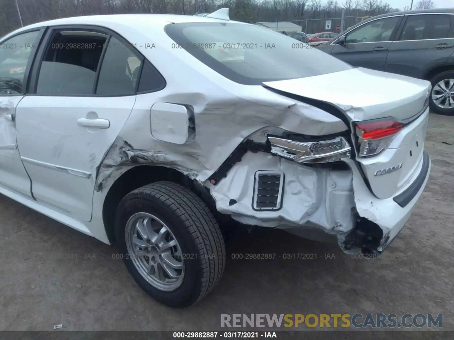 6 Photograph of a damaged car JTDEAMDE7MJ012078 TOYOTA COROLLA 2021