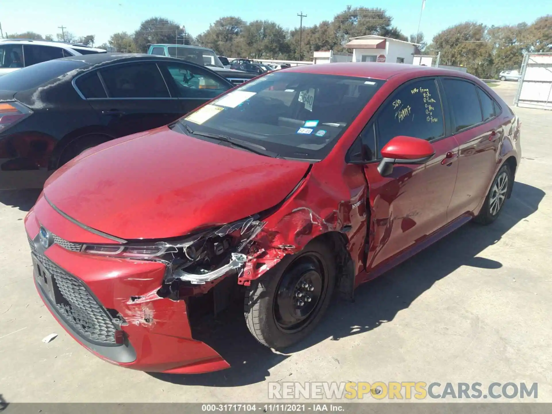 2 Photograph of a damaged car JTDEAMDE7MJ012369 TOYOTA COROLLA 2021