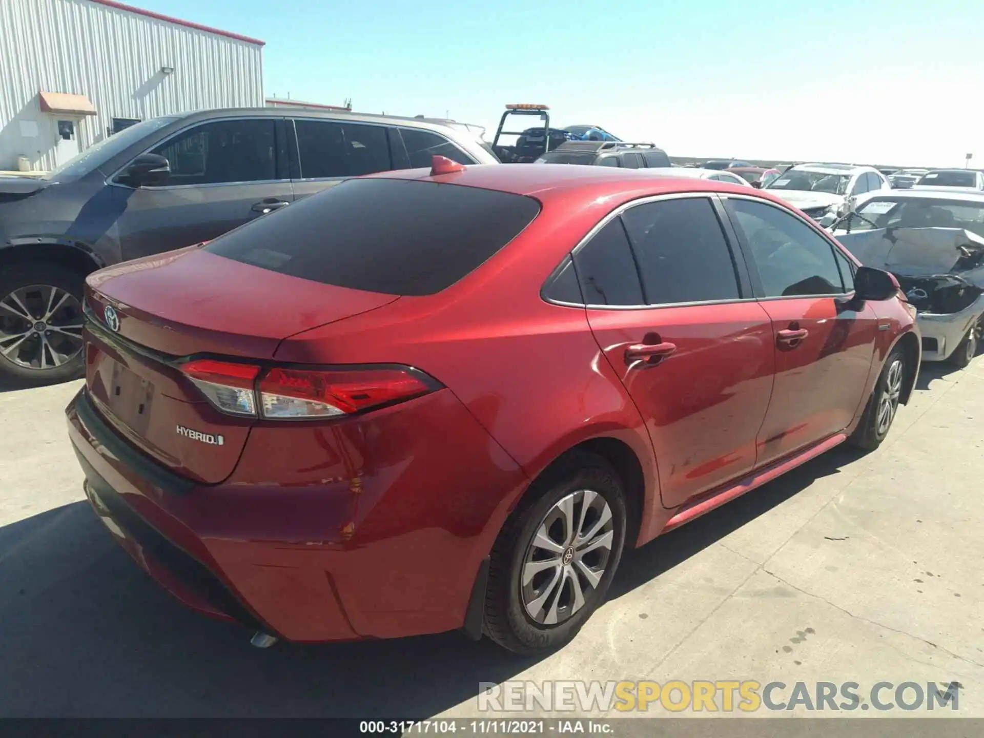 4 Photograph of a damaged car JTDEAMDE7MJ012369 TOYOTA COROLLA 2021