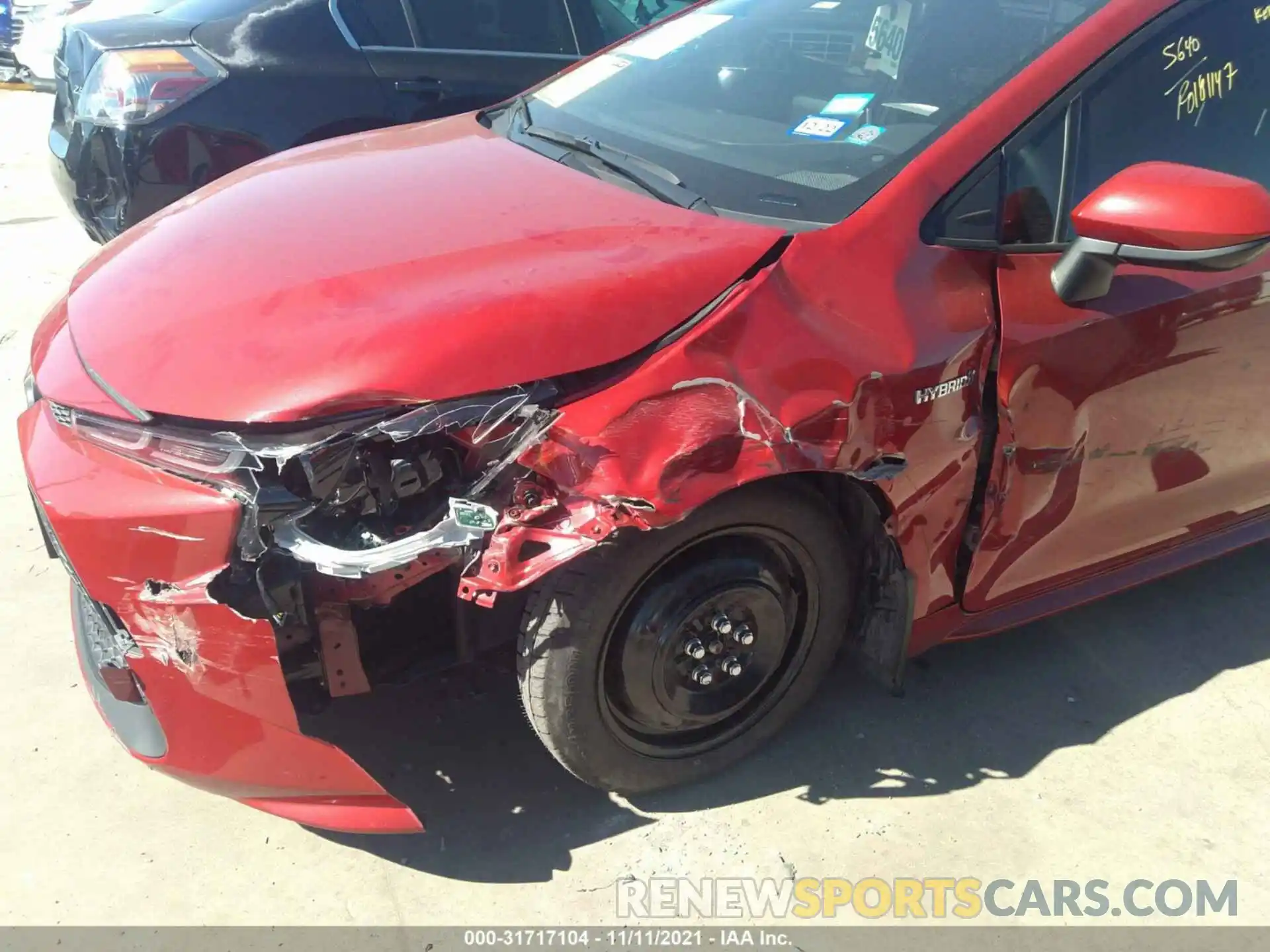 6 Photograph of a damaged car JTDEAMDE7MJ012369 TOYOTA COROLLA 2021