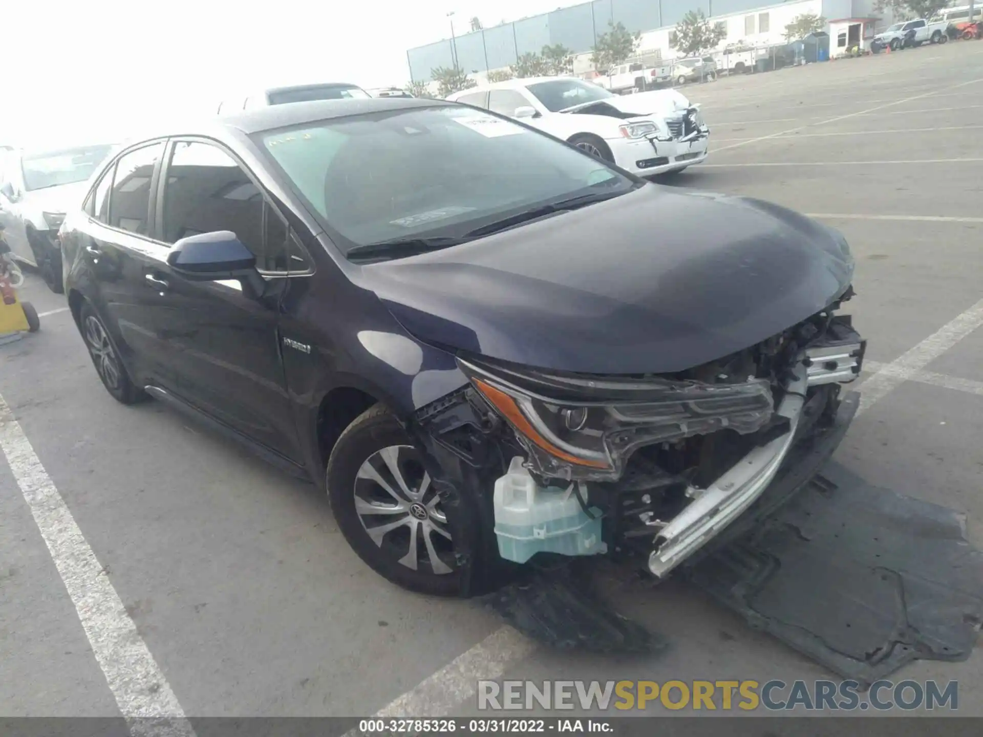 1 Photograph of a damaged car JTDEAMDE7MJ012727 TOYOTA COROLLA 2021