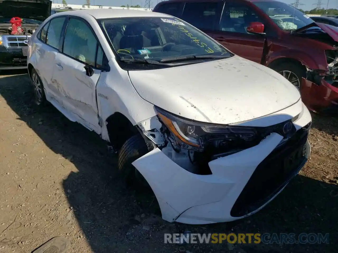 1 Photograph of a damaged car JTDEAMDE7MJ013098 TOYOTA COROLLA 2021