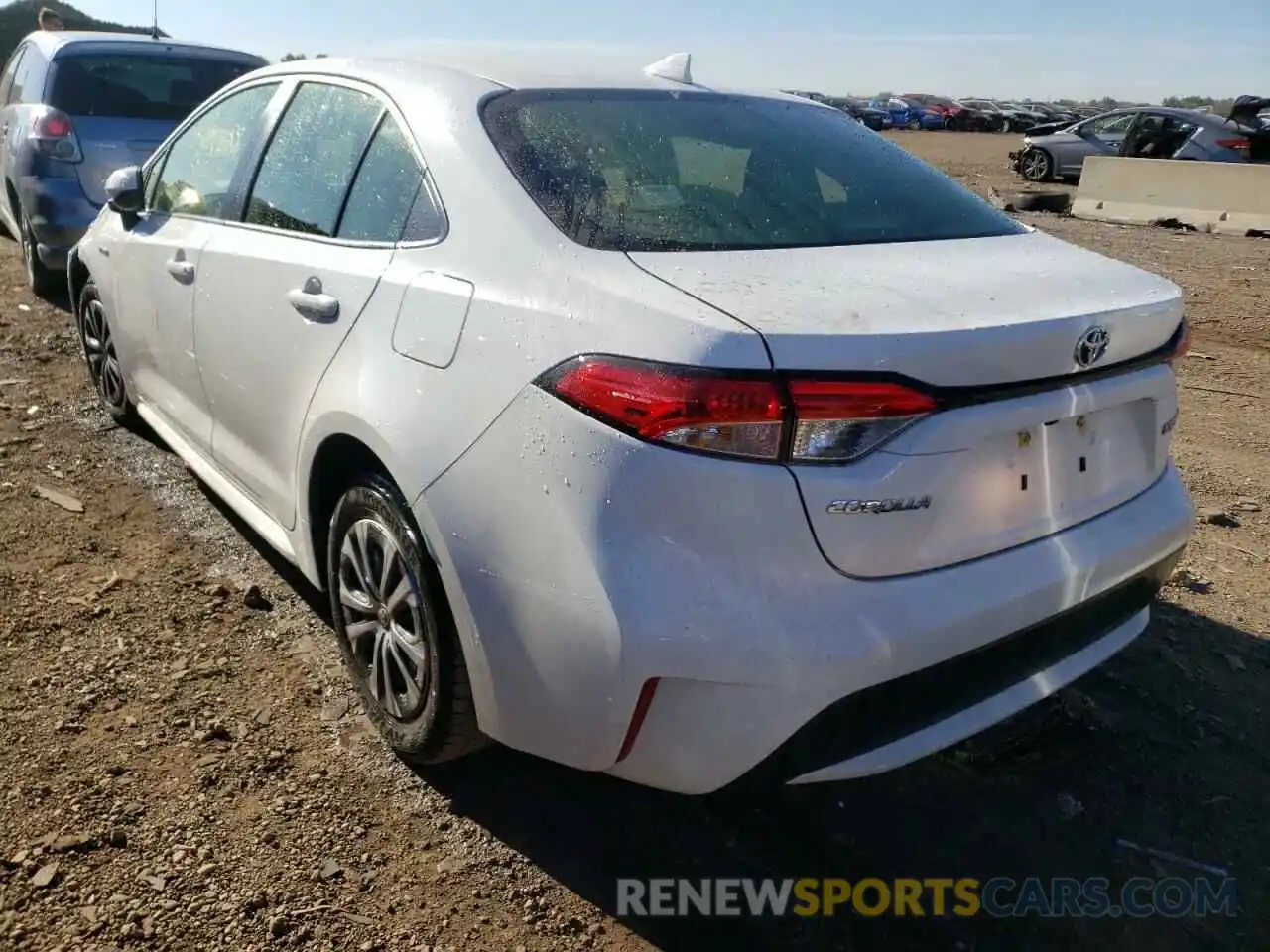 3 Photograph of a damaged car JTDEAMDE7MJ013098 TOYOTA COROLLA 2021