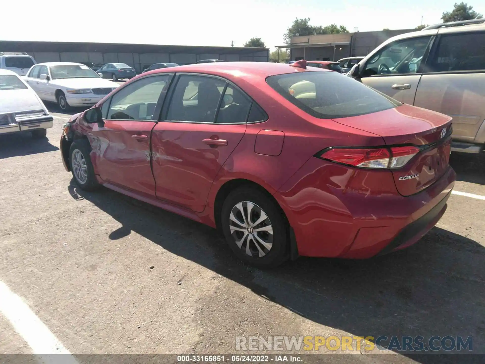 3 Photograph of a damaged car JTDEAMDE7MJ013599 TOYOTA COROLLA 2021