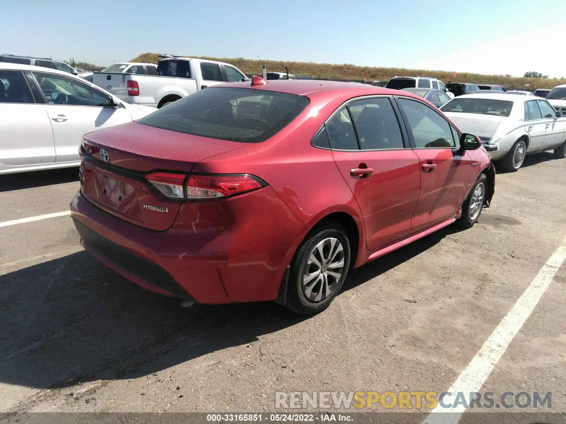 4 Photograph of a damaged car JTDEAMDE7MJ013599 TOYOTA COROLLA 2021