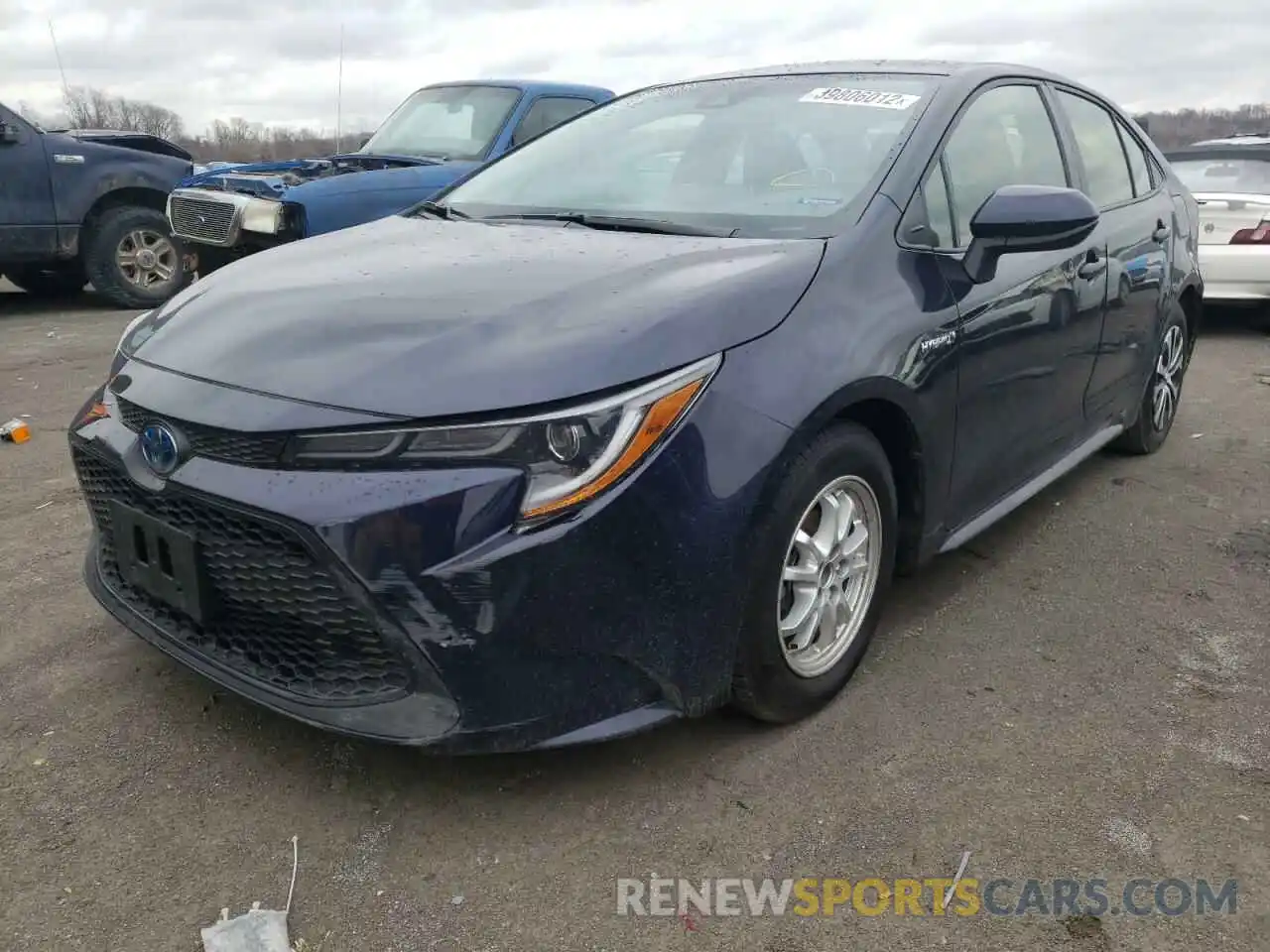 2 Photograph of a damaged car JTDEAMDE7MJ013683 TOYOTA COROLLA 2021