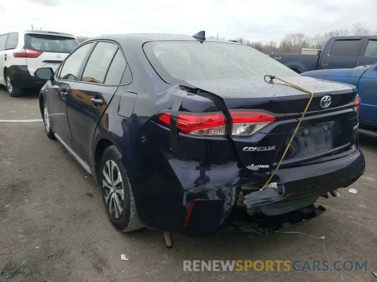 3 Photograph of a damaged car JTDEAMDE7MJ013683 TOYOTA COROLLA 2021