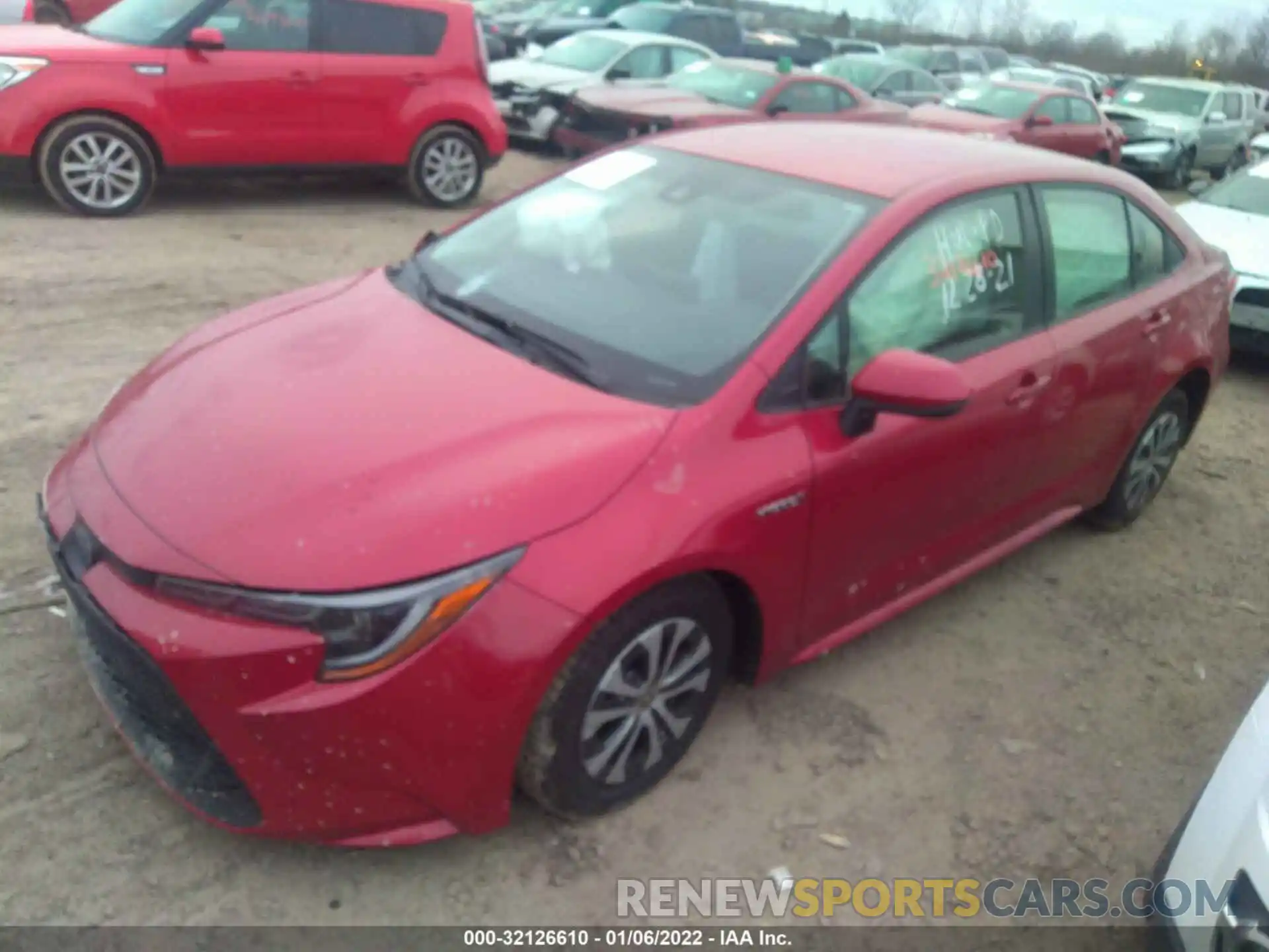 2 Photograph of a damaged car JTDEAMDE7MJ014297 TOYOTA COROLLA 2021