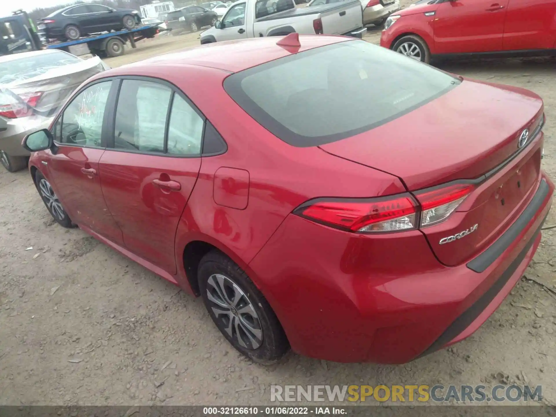 3 Photograph of a damaged car JTDEAMDE7MJ014297 TOYOTA COROLLA 2021