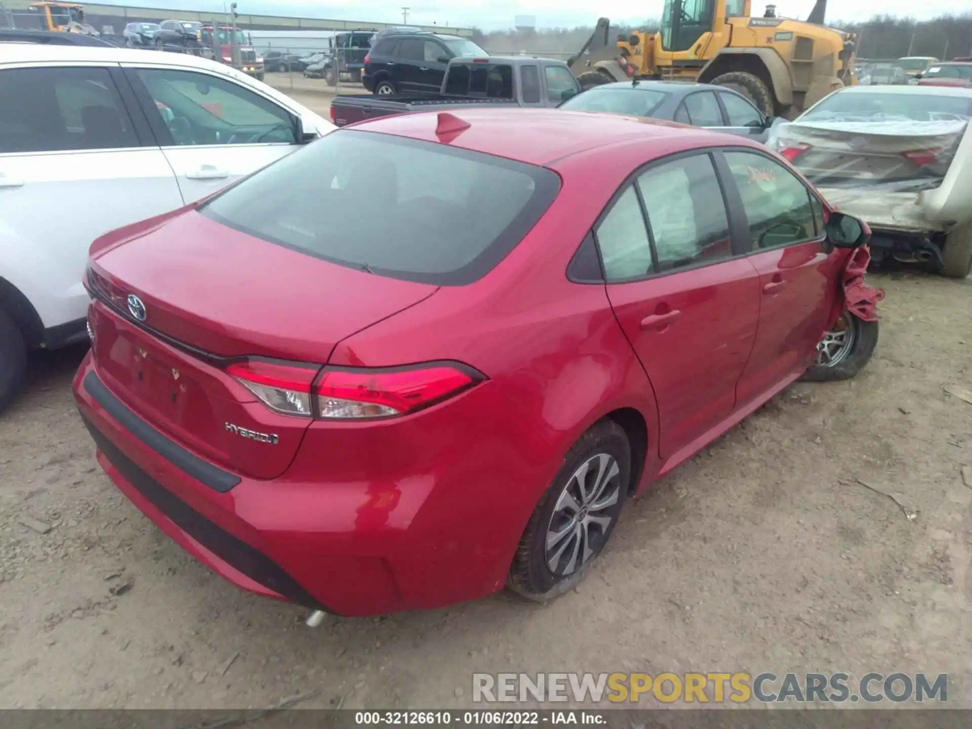 4 Photograph of a damaged car JTDEAMDE7MJ014297 TOYOTA COROLLA 2021