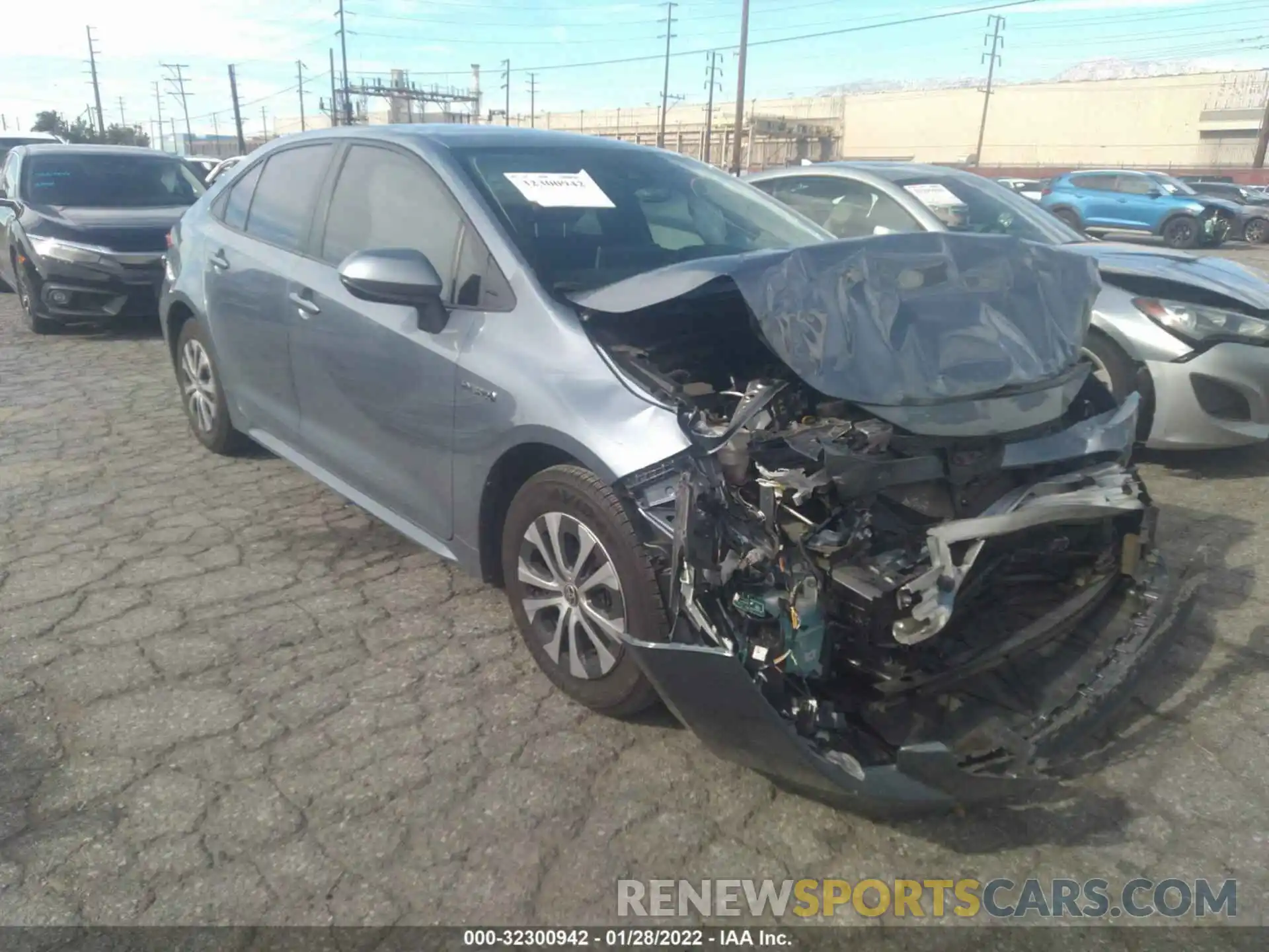 1 Photograph of a damaged car JTDEAMDE7MJ014896 TOYOTA COROLLA 2021